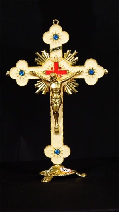12 Inch Claver Cross With Stone