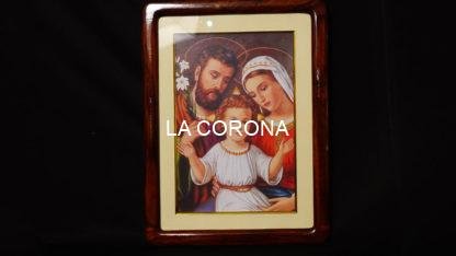 21*17 Inch Holy Family Wooden Frame With Glass