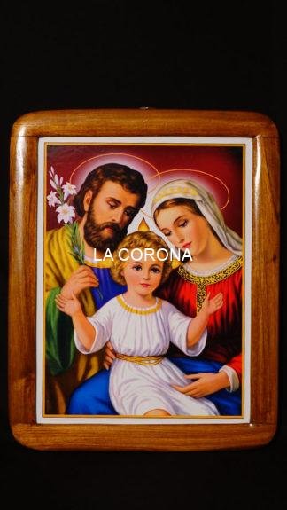19*15 Inch Holy Family Wooden Frame with Glass