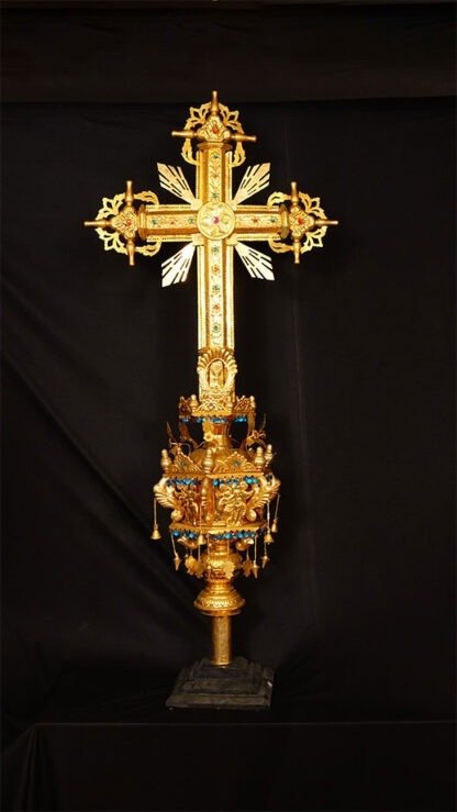 5 Feet Heavy Gold Plated Cross