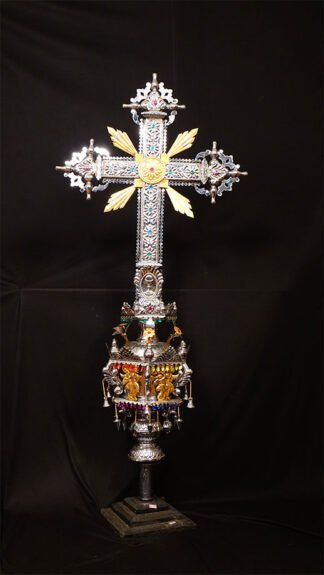 5 feet Silver Plated Cross