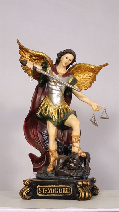 2 Feet ST Micheal Poly marble Statue