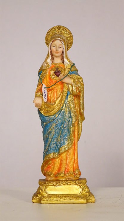 Sacred Heart Mary Statue 9 Inch