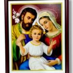 19*15 Inch Holy Family Wooden Frame