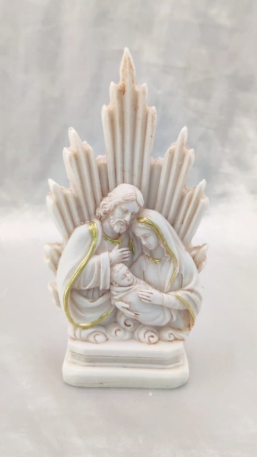 Poly Marble Holy Family Tabletop Statue - 5 Inch - Image 5