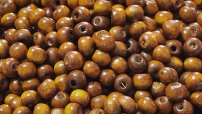 8MM Brown Wooden Beads - 1KG