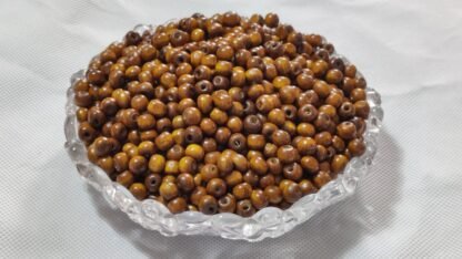 8MM Brown Wooden Beads - 1KG - Image 2