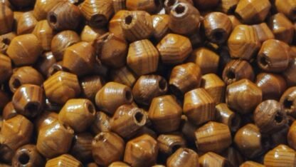 8 MM Wooden Diamond Beads - 1KG