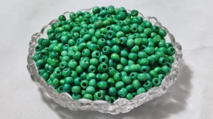8MM Gren Wooden Beads - 1KG - Image 2