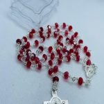 6MM Special Knot Tyre Crystal Rosary With Silver Cup