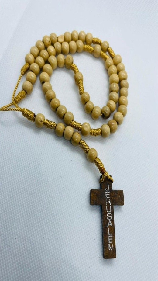 8 MM Olive Wooden Rosary