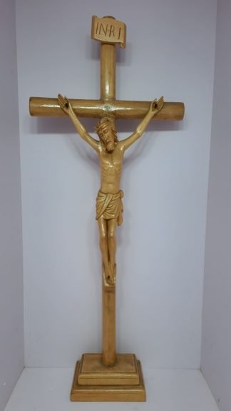 66CM Wooden Cross With Wooden Figure