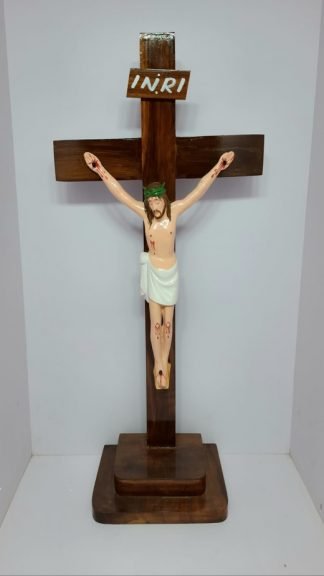 20INCH Wooden Cross With Fibre Figure