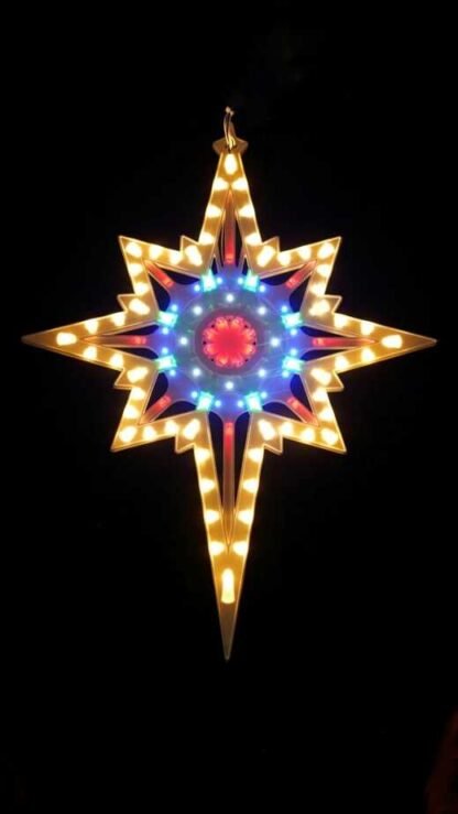 4 Legged Multicoloured LED Christmas Star