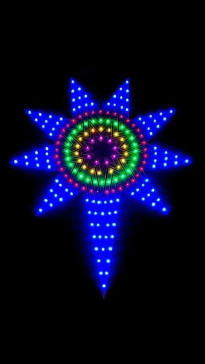 5 Layered Multicoloured LED Christmas Star