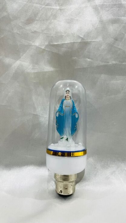 LED Mother Mary Statue With Transparent Case