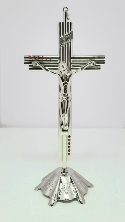 11 Inch Elegant Silver Plated Crucifix