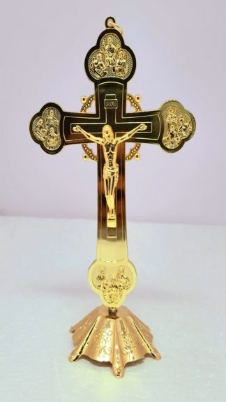 Gift 8 INCH Gold Plated Crucifix For Car