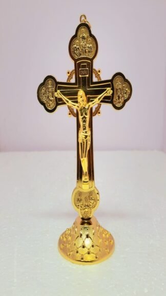 6 Inch Gold Plated Crucifix