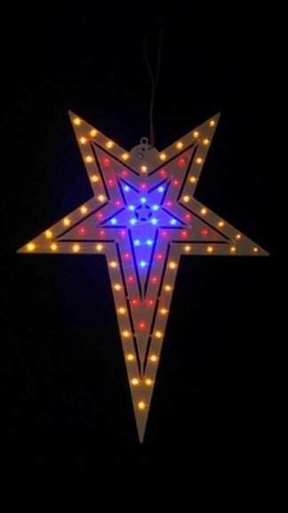 5 Legged LED Xmas Star