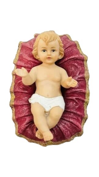 5 Inch Italian Poly Marble Baby Jesus Figure