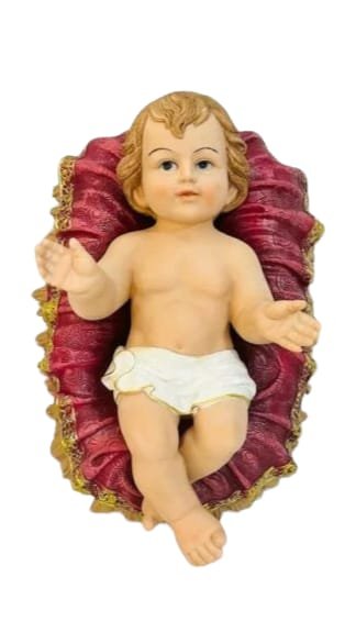 18.5 Inch Italian Poly Marble Baby Jesus Figure