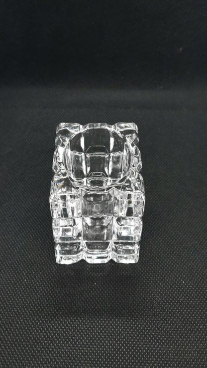 4.5 Inch Cubical Crystal Candle Stand