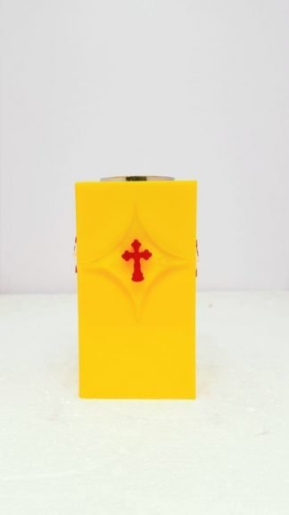 5 Inch Yellow colored Candle Stand
