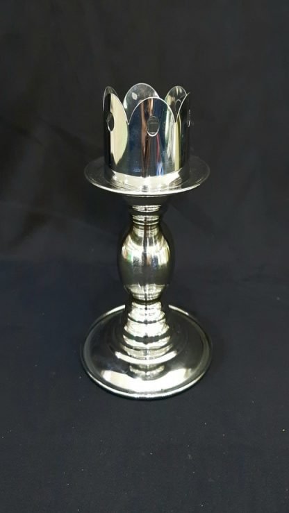 4.5 Inch Silver Plated Steel Candle Stand Online