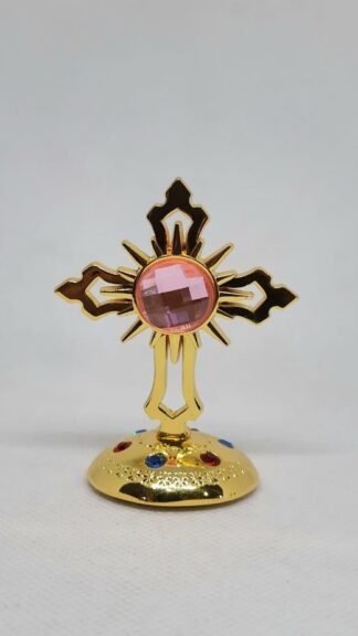 Buy 2.5 Inch Gold Plated Crucifix For Car Online