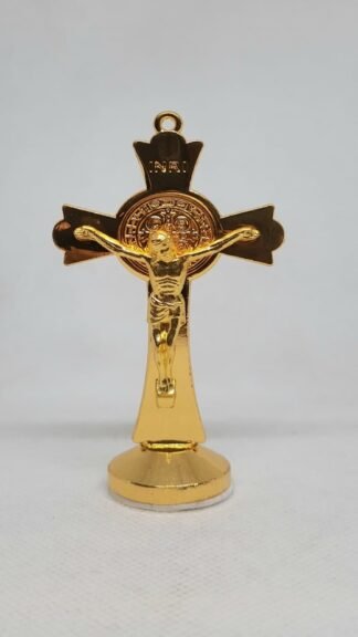 8.5 CM Gold Plated Crucifix For Car