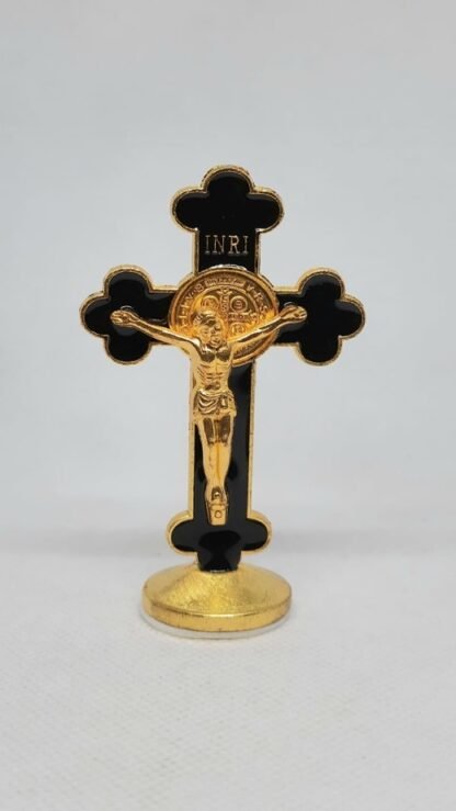 8 CM Gold Plated Crucifix For Car