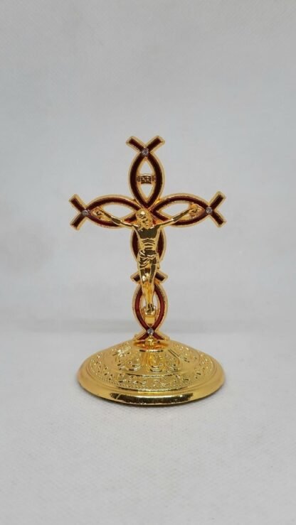 Buy 3.5 Inch Gold Plated Crucifix For Car online in india