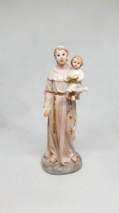 5 Inch Ivory Colored St. Antony Statue