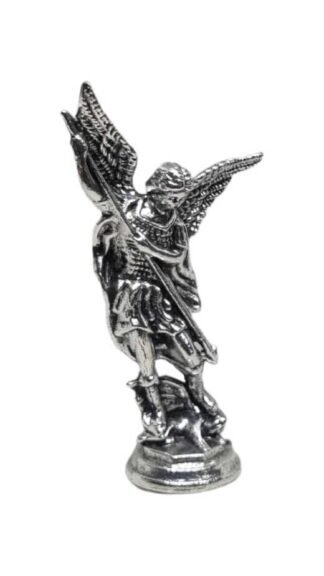 3 Inch Silver Plated St.Michael Statue For Car Price