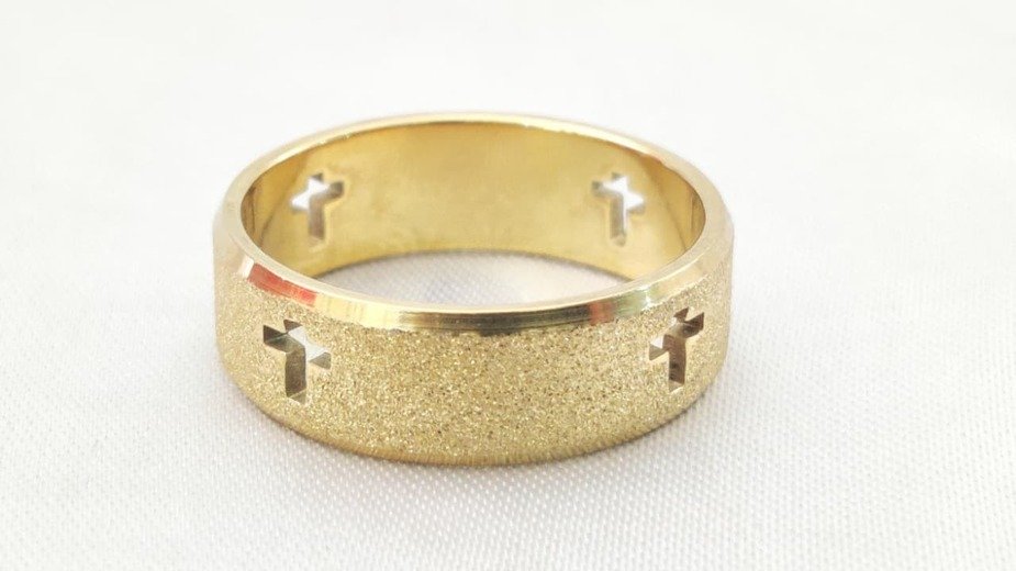 Embedded Gold Plated Ring - Image 4