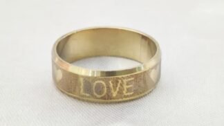 Embedded Gold Plated Ring