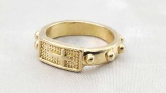 Embedded Gold Plated Ring