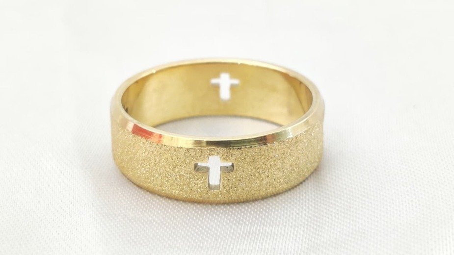 Embedded Gold Plated Ring - Image 2