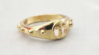 Embedded Gold Plated Ring