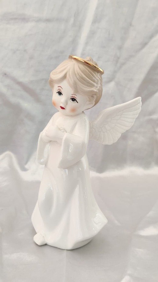 Angel Poly Marble Statue - 7 Inch - Image 4