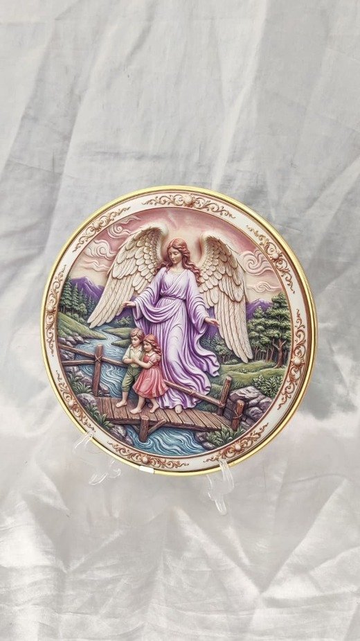 Angel Poly Marble Statue - 8 Inch - Image 4