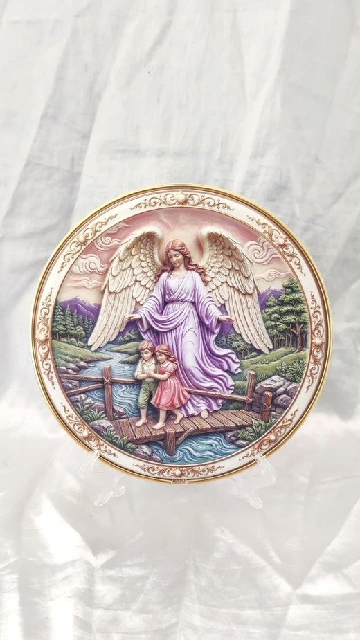 Angel Poly Marble Statue - 8 Inch