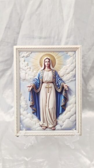 Assumption Virgin Mary Statue - 8x6 Inch