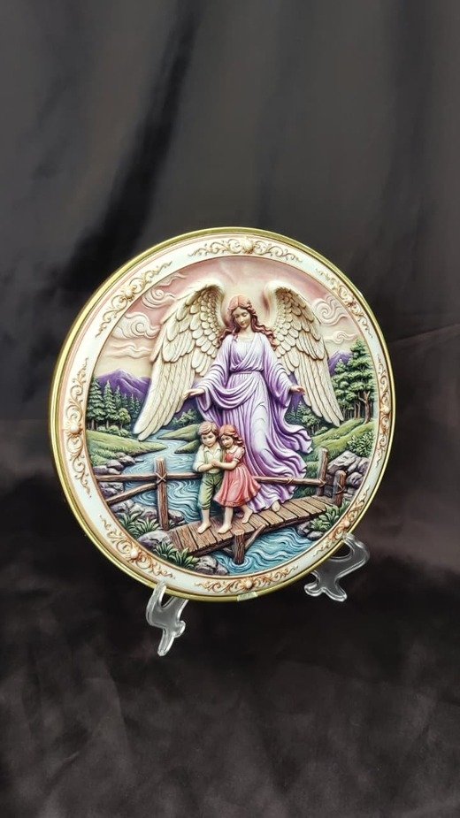 Angel Poly Marble Statue - 8 Inch - Image 5