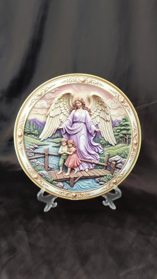 Angel Poly Marble Statue - 8 Inch - Image 6