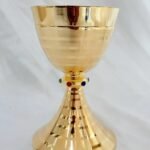 10 CM Gold Plated Chalice with Paten