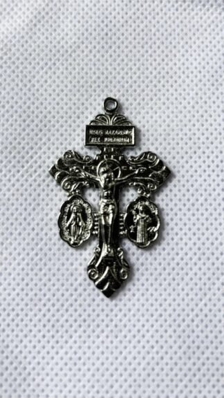 2.2 Inch Silver Plated Cross