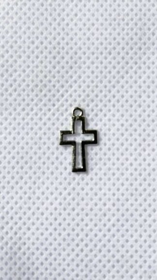 0.5 Inch Silver Plated Cross Pendants