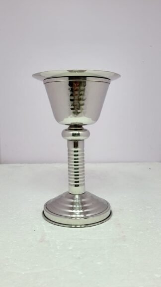 9 Inch Silver Plated Chalice with Silver Paten